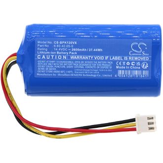 Батерия за Evolveo RoboTrex H9, Midea M4, Blaupunkt XPOWER+ и други, 2600 mAh, Li-Ion