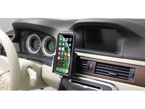 Brodit držák na Apple iPhone 11 Pro Max s pouzdrem, š.80-94mm, tl.2-10mm, s nabíjením z cig. zap/USB