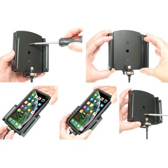 Brodit suport pentru Apple iPhone 11 Pro Max cu carcasă, l.80-94mm, grosime 2-10mm, cu încărcare ascunsă