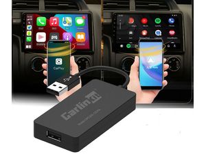 Carlinkit Адаптер за безжичен CarPlay/Android Auto с микрофон, само за автомобилни радиа с Android