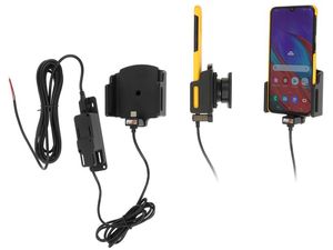 Brodit suport auto pentru telefon mobil cu USB-C reglabil cu încărcare ascunsă, l.62-77 mm, grosime 2-10mm
