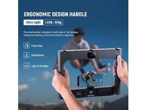 Neewer A111 II RGB LED Videostabilisierungskäfig für Smartphones mit BT-Trigger