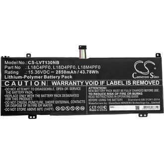 Baterie pentru Lenovo Thinkbook 13s (eq. Lenovo 5B10S73499), 2850 mAh