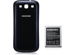 Samsung originální rozšířená baterie EB-K1G6US pro Samsung Galaxy S III, 3000mAh,včetně krytu, černá