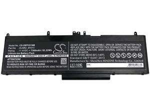 Батерия за Dell Latitude E5570, Dell Precision 3510, 7300mAh