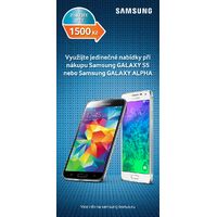 Získejte 1 500 Kč zpět při nákupu Samsung Galaxy S5 nebo Galaxy Alpha!