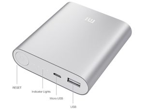Xiaomi powerbanka 10400mAh (NDY-02-AD), stříbrná