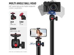 Neewer TL283 Teleszkópos asztali rögzítőkar, 43-102cm, fekete