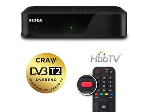 TESLA HYbbRID TV T200 приемник T2 HEVC H.265 с HbbTV