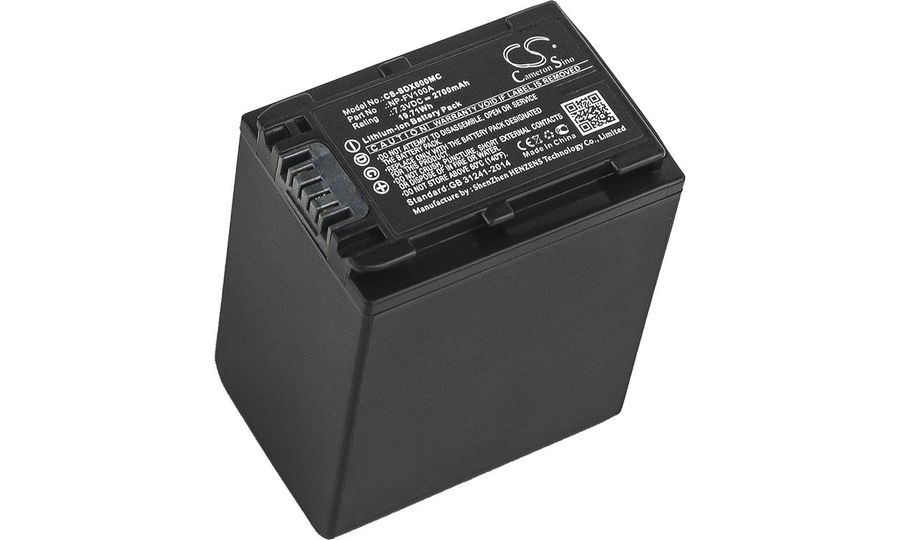 Akku für Sony FDR-AX / HDR-CX / HDR-CX HDR-PJ / NEX-VG30, 2700mAh, Li-Ion