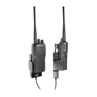 Brodit suport auto pentru Motorola Radius CP200 fără carcasă, cu încărcare ascunsă