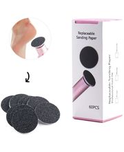 Сменяеми дискове за отстраняване на мъртва кожа, 60 бр., груби