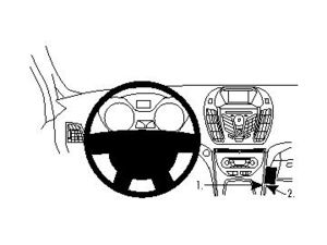 Brodit Монтажна скоба ProClip за Ford C-Max 11-18/Grand C-Max 11-18, център отдясно надолу