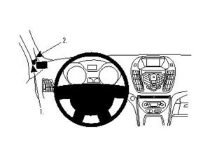 Brodit Монтажна скоба ProClip за Ford C-Max 11-18/Grand C-Max 11-18, отляво към колоната