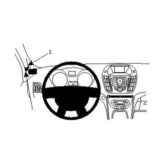 Brodit Монтажна скоба ProClip за Ford C-Max 11-18/Grand C-Max 11-18, отляво към колоната