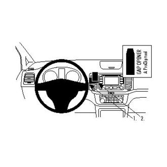Brodit Монтажна скоба ProClip за Volkswagen Sharan 11-22/Seat Alhambra 11-19, централна лява
