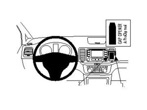 Brodit Монтажна скоба ProClip за Volkswagen Sharan 11-22/Seat Alhambra 11-19, централна дясна част