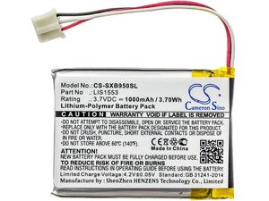 Baterie pentru Sony Mdr-Xb950n1, Sony Srs-Ws1 (eq. Sony LIS1553), 1000 mAh