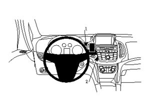 Brodit ProClip montážní konzole pro Opel Zafira 12-16, na střed