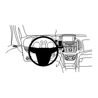 Brodit Монтажна скоба ProClip за Opel Zafira 12-16, по средата