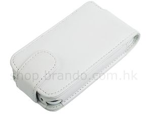 Brando Side Open Ledertasche - iPhone 3G/3GS (Weiß)
