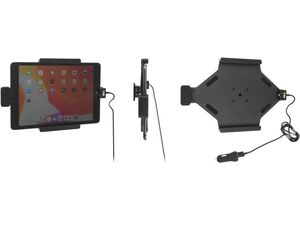 Brodit държач за кола за Apple iPad 10,2" (2021/2020/2019), без калъф, CL/USB зареждане, с щит