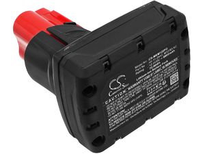 Acumulator pentru Milwaukee M12 REDLITHIUM XC 4.0 (eq. M12 B3 XC, M12 B4 XC), 12 V, 6 Ah, Li-Ion