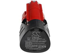 Батерия за Milwaukee M12 REDLITHIUM XC 4.0 (еквивалент на M12 B3 XC, M12 B4 XC), 12 V, 2 Ah, Li-Ion