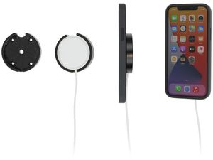 Brodit autós tartó iPhone 12/Mini/Pro/Max készülékhez, Apple Magsafe készülékhez, autós töltővel, csatlakozó nélkül