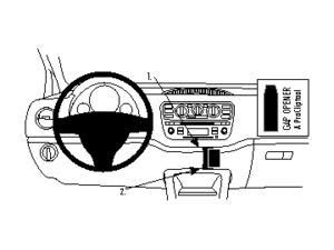 Brodit ProClip Škoda Citigo/Volkswagen UP/Seat Mii 12-14 (ne Active/Arctic/Take Up/Entry), vpravo