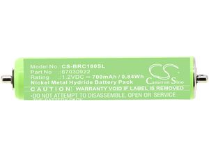 Akku für Braun 1000/180/2000/3000/4735/5411/Cruzer1/Cruzer Z20, und andere, 700 mAh, Ni-MH