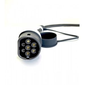 EcoVolter nabíjecí kabel pro elektromobily Typ2, 22kW 3x32A 5m, bílá koncovka