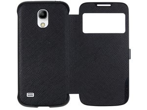 ANYMODE pouzdro typu kniha pro Samsung Galaxy S4 Mini s funkcí S-View, PU kůže, černé