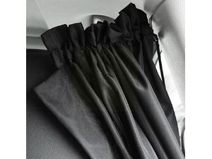 Mobilly Trennvorhang für Pkw oder Transporter, zwischen Vorder- und Rücksitzen, schwarz