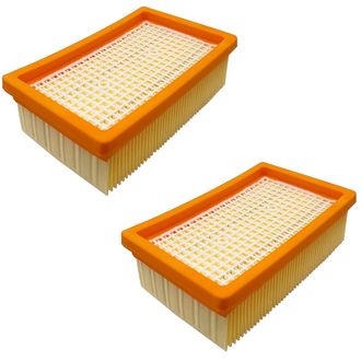 2 ks Nahradní HEPA plochý filtr pro vysavače Karcher MV 4, MV 5, MV 6, WD 4, WD 5, WD 6