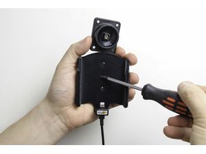 Brodit suport auto pentru Apple iPhone Xs/X fără carcasă, cu brichetă/încărcare USB, catifea