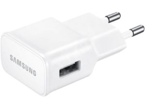 Samsung hálózati gyorstöltő EP-TA200EBE, 15W, kábel nélkül, eco csomag, fehér