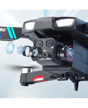 Дрон LU90 HD (3 батерии), черен