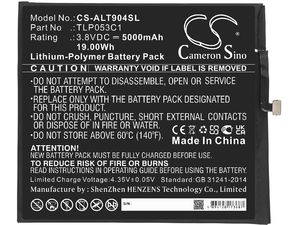 Akku für Alcatel Tab 8, 5000 mAh, Li-Pol