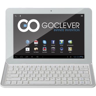 GOCLEVER TAB R105BK 10,1" + tipkovnica bluetooth (bela)