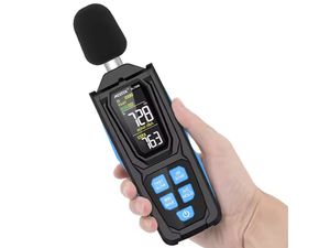 Mestek SL750B digitaler Lärmpegelmesser mit Farbdisplay, 30-130dB