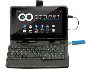 GoClever Tastaturgehäuse für 7" Tablet GoClever, USB, Touchpad, schwarz