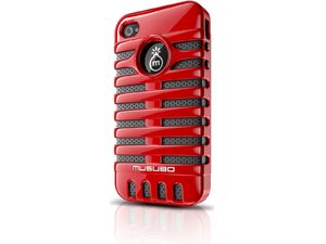Musubo Elvis Tasche für Apple iPhone 4/4S - rot