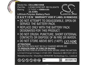 Akku für Lenovo Miix 300 / Miix 310, Kapazität 6900 mAh, Li-pol