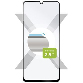 FELSZERELT edzett védőüveg Samsung Galaxy A25 készülékhez, fekete