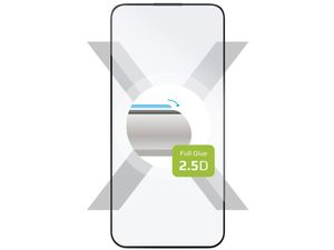 FIXED edzett védőüveg Apple iPhone 15 Plus-hoz, fekete