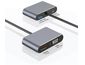 Mobilly 4in1 USB-C zu HDMI, VGA, USB3.0 Adapter mit Power Delivery 87W
