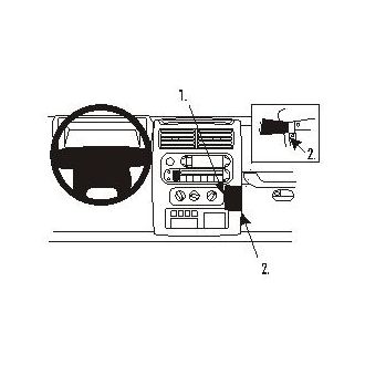 Brodit ProClip montážní konzole pro Jeep Wrangler 03-06, střed. tunel