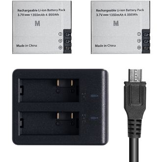 Akaso akkumulátor készlet V50X, Brave 4 Pro modellekhez