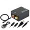 Mobilly Digitálně analogový převodník z optického TOSLINK+koaxiálního S/PDIF na RCA (Cinch) stereo